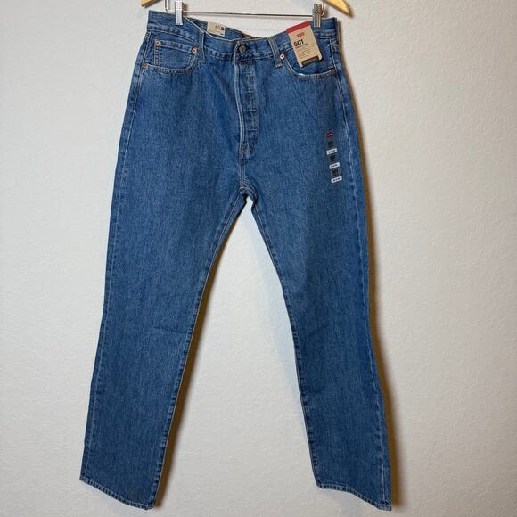 Levi's Men's Straight Leg 501 Original Style Blue Jeans Size 36 x 34 NEW - Picture 2 of 6